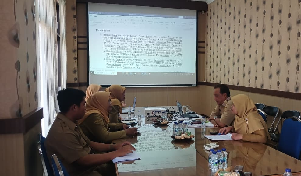Tiga Bagian Lingkup Setda Aktif Dalam Rakor Evaluasi Penunjukan PPTK)