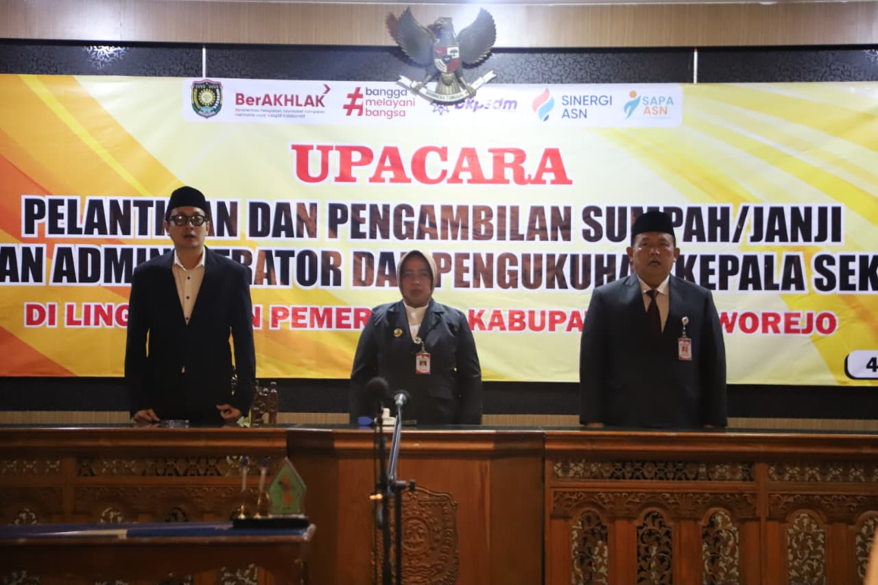 5 Pejabat Administrator dan 88 Kepsek Resmi Dilantik