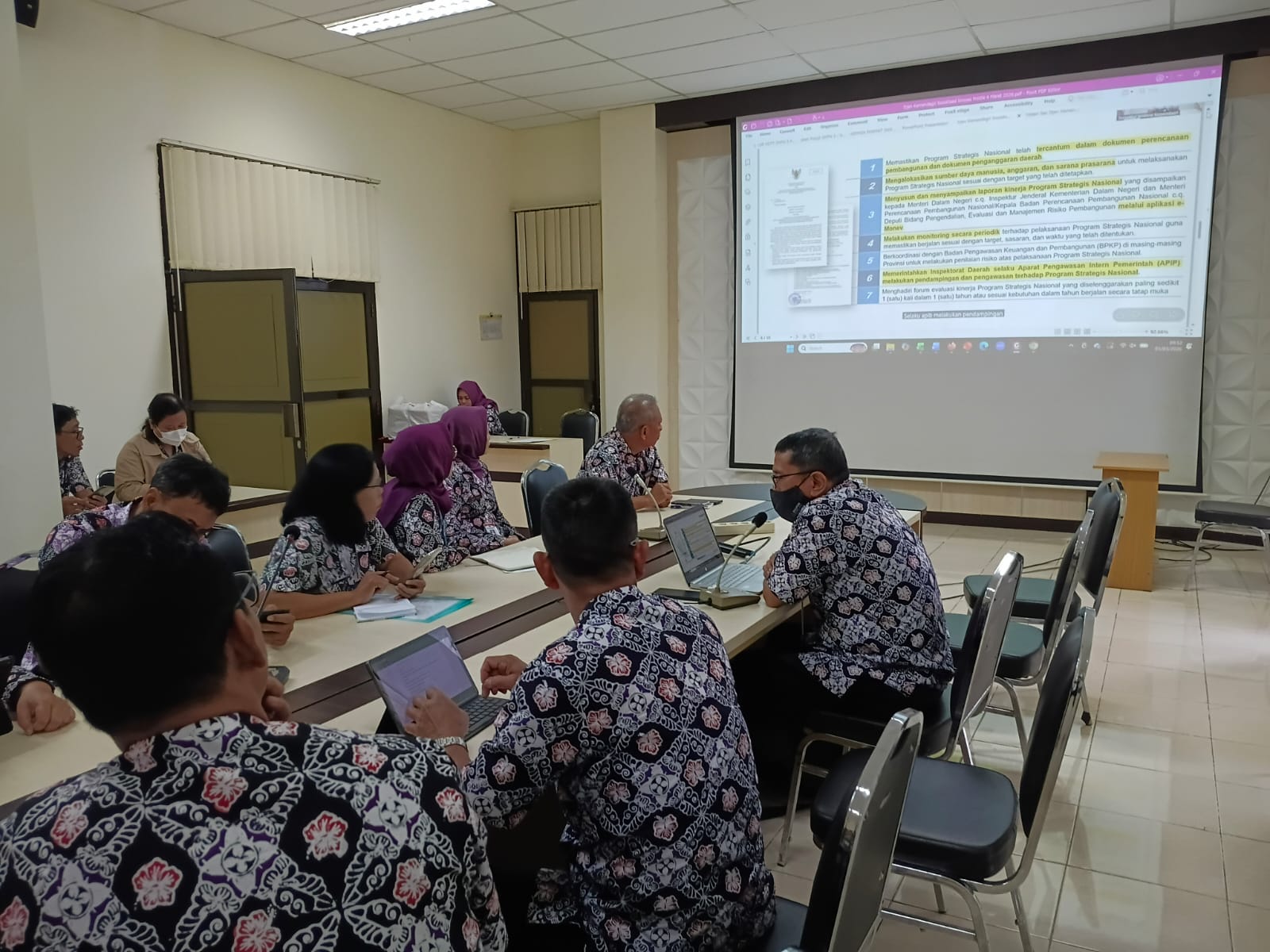 Rakor Persiapan Evaluasi PSN